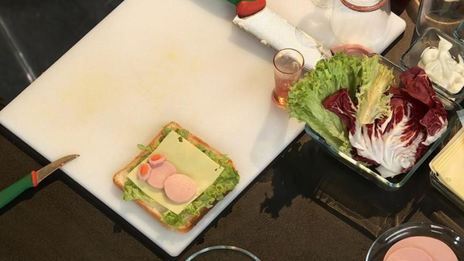 детские бутерброды львенок и зайчонок