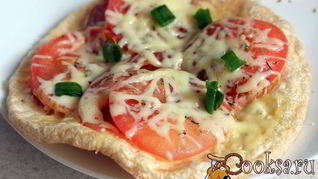 Горячие бутерброды на вафельных хлебцах