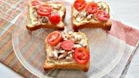 горячие бутерброды с курицей и сыром