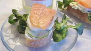 Новогодние Бутерброды с семгой