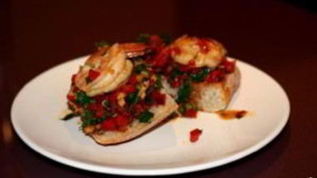 острые бутерброды с креветками