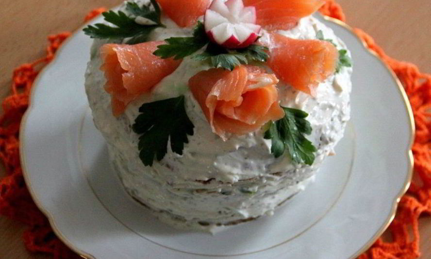 Рецепт шведского бутербродного торта