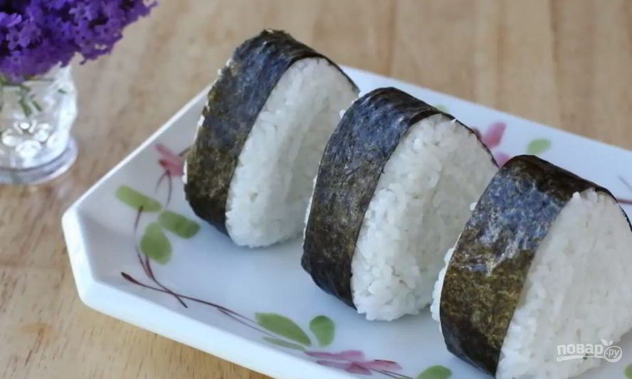 Рецепт японского бутерброда онигири