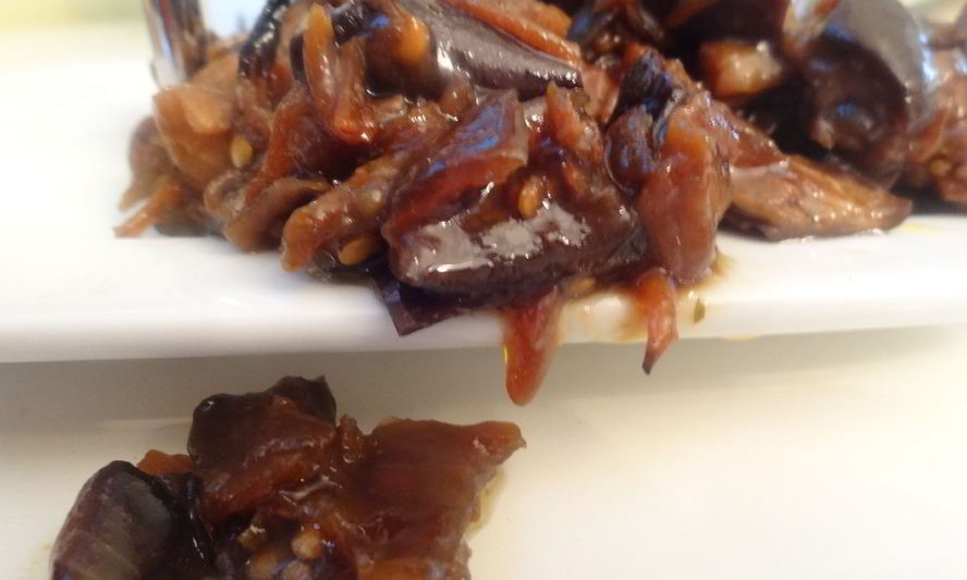 Рецепт быстрого релиша из баклажанов в духовке