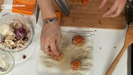 чизбургер из грибов