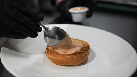 мраморный чизбургер