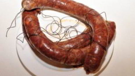 домашняя сыровяленая колбаса