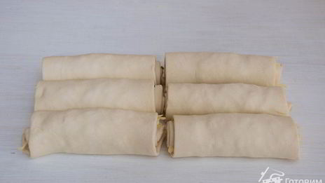 елочка закуска из слоеного теста со сливочным сыром