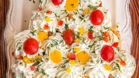 елочка закуска из слоеного теста со сливочным сыром