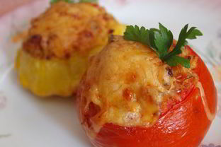 Фаршированные помидоры рыбой