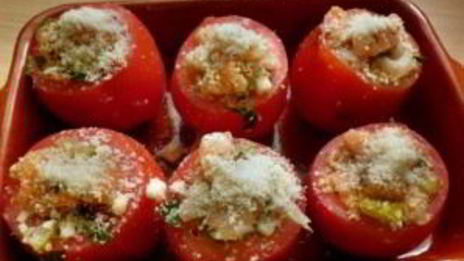 фаршированные помидоры рыбой
