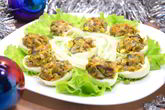 Яйца фаршированные грибами