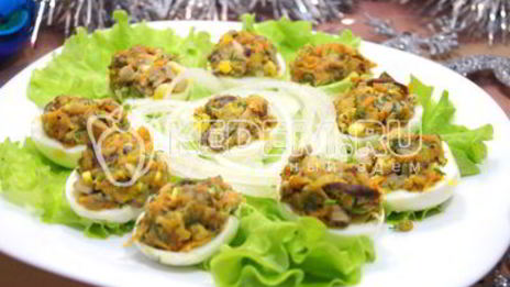 яйца фаршированные грибами