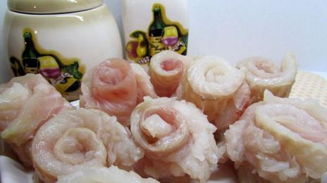 филе камбалы в апельсиновом желе