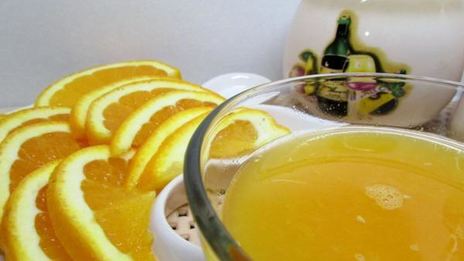 филе камбалы в апельсиновом желе