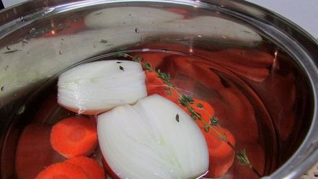 филе камбалы в апельсиновом желе