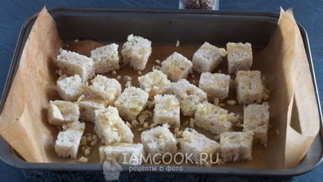 гренки из белого хлеба в духовке