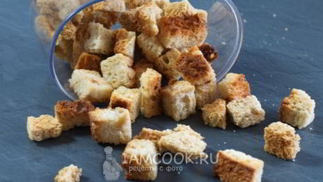 гренки из белого хлеба в духовке