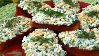 Гренки с сыром и чесноком