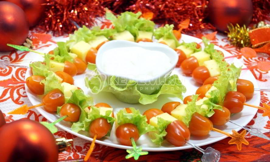 Рецепт канапе рождественский венок