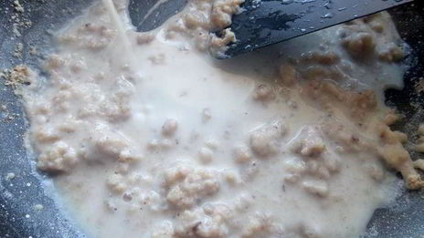 крабовые крокеты с кускусом и овощами