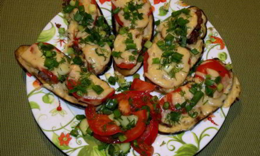 Рецепт мини-пицц из баклажанов