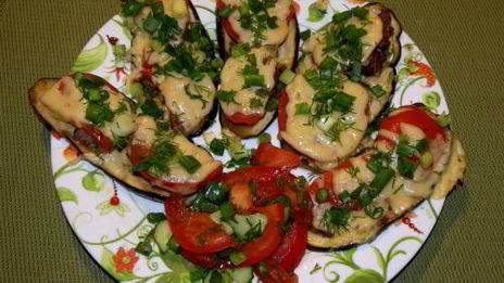 мини-пиццы из баклажанов