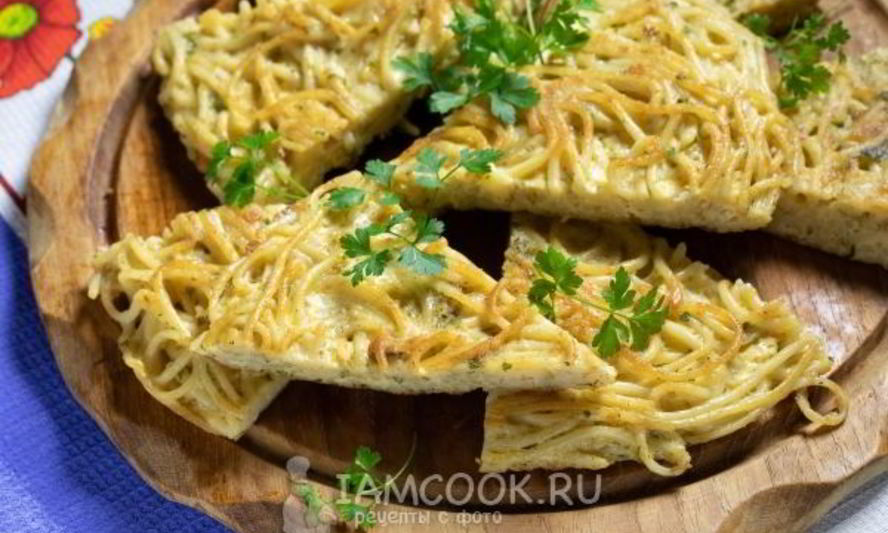 Рецепт фриттаты с макаронами