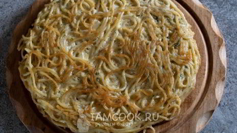 фриттата с макаронами