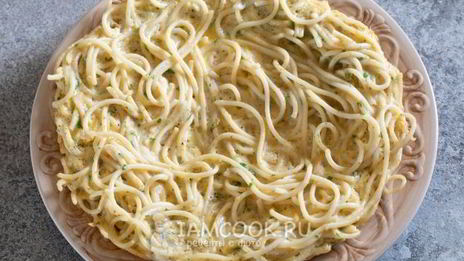 фриттата с макаронами