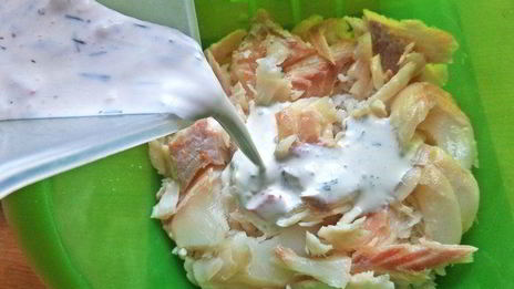 омлет рыбный дачный