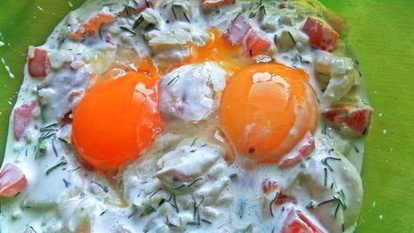 омлет рыбный дачный