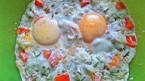 омлет рыбный дачный