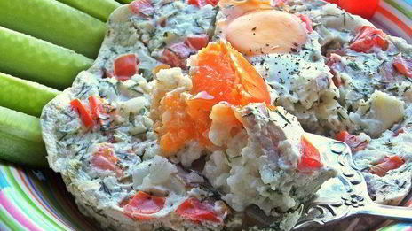 омлет рыбный дачный