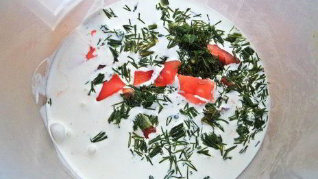 омлет рыбный дачный