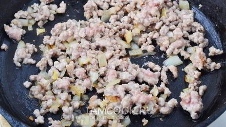 омлет с фаршем по дюкану