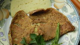 Омлет с грецким орехом