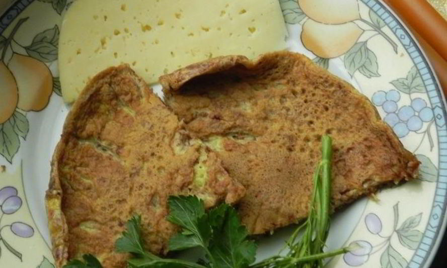 Рецепт омлета с грецким орехом