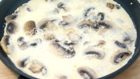 омлет с грибами и сыром