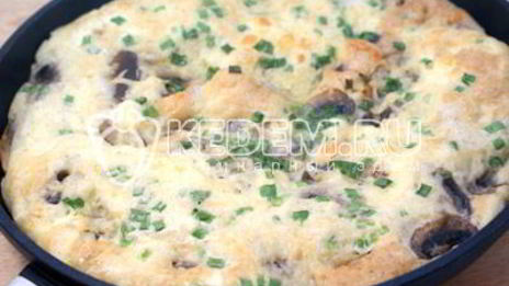 омлет с грибами и сыром