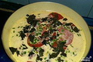 Омлет с кабачками и помидорами