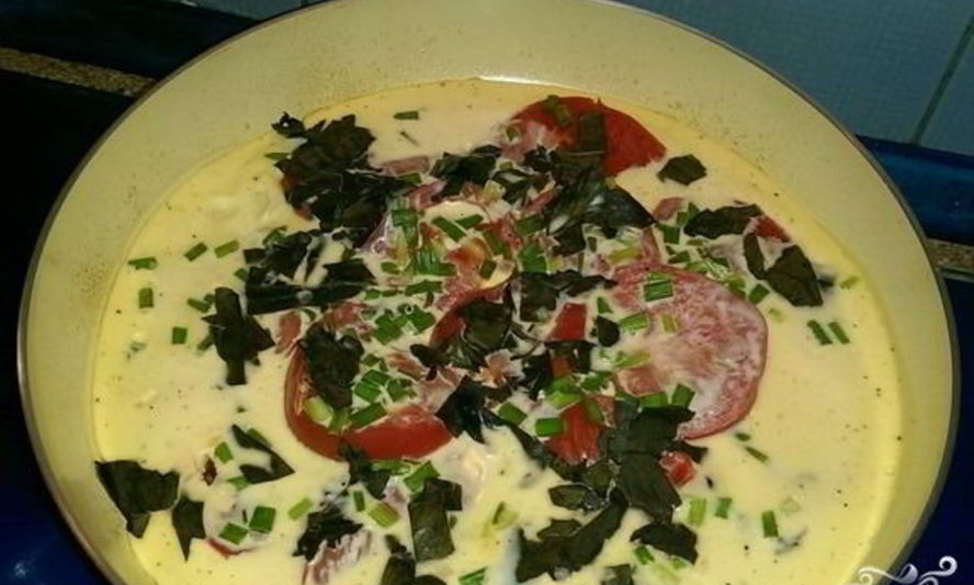 Рецепт омлета с кабачками и помидорами