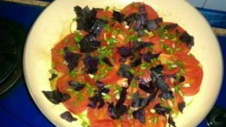 омлет с кабачками и помидорами