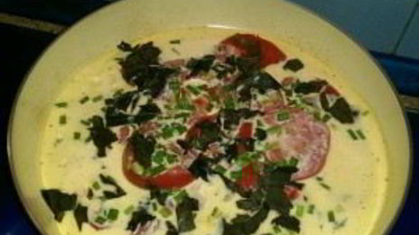 омлет с кабачками и помидорами