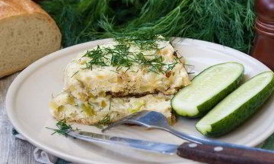 Рецепт омлета с кабачками