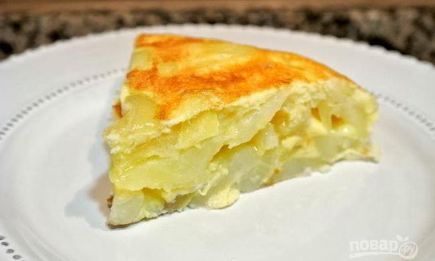 Рецепт омлета с картофелем