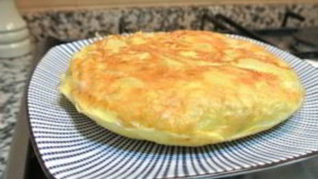 омлет с картофелем