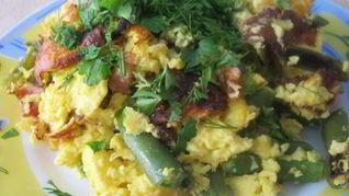 Омлет с крахмалом