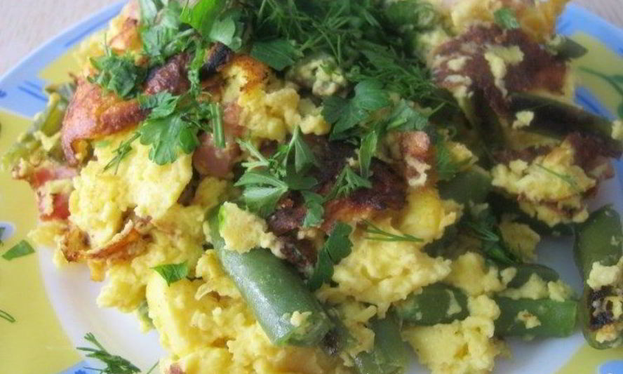 Рецепт омлета с крахмалом