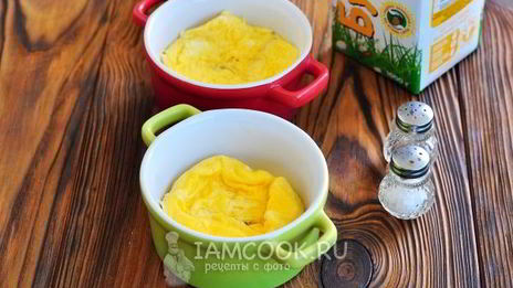 омлет с молоком в микроволновке